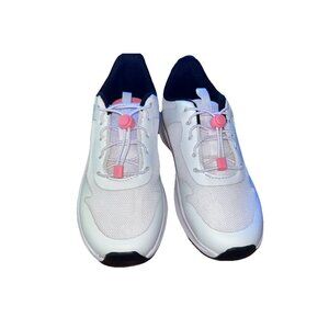 Athletic Works Big Girls White Bungee Mesh Jogger Sneaker Shoes Size 3 NWT